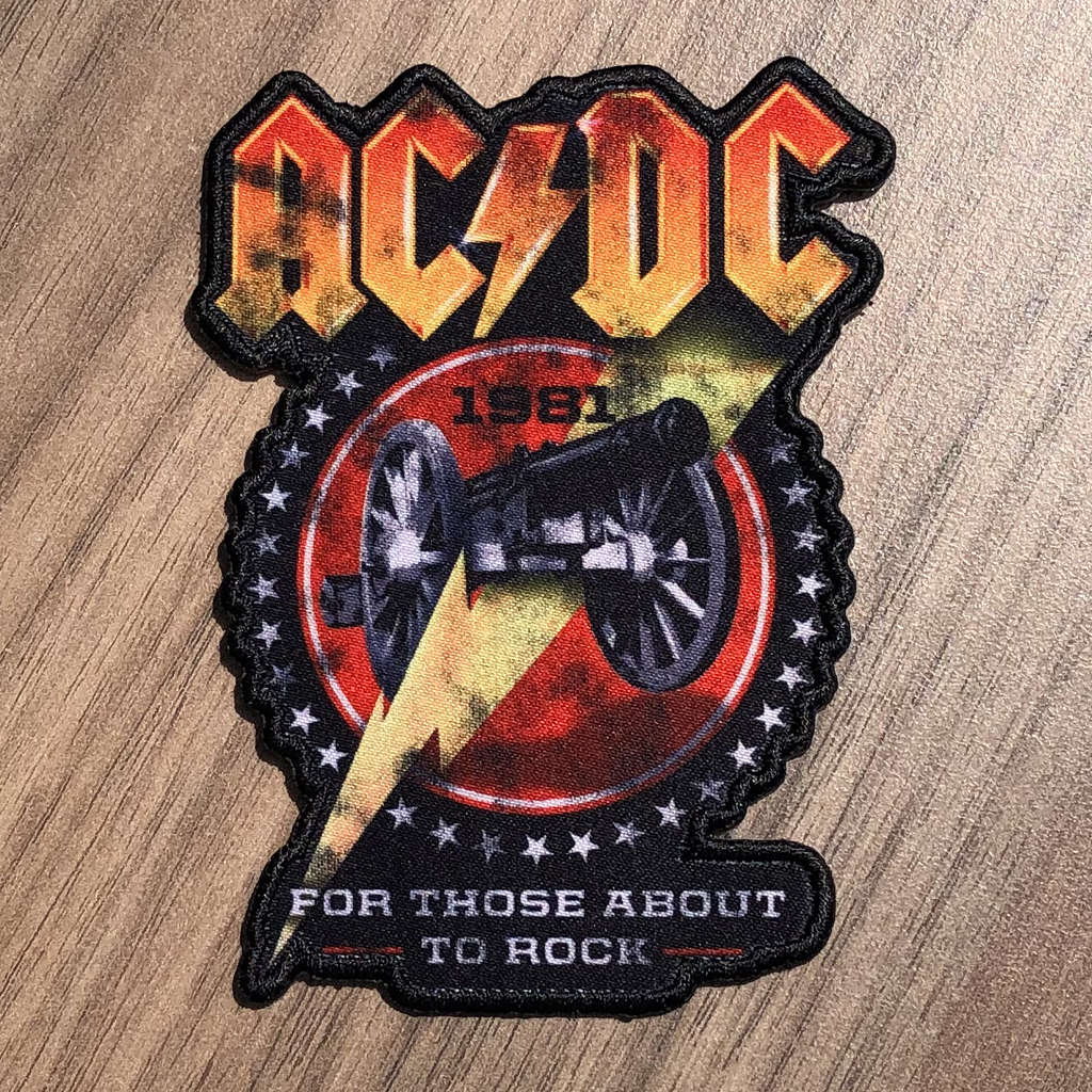 AC/DC - For Those About to Rock (1981 Cutout) (Printed Patch)