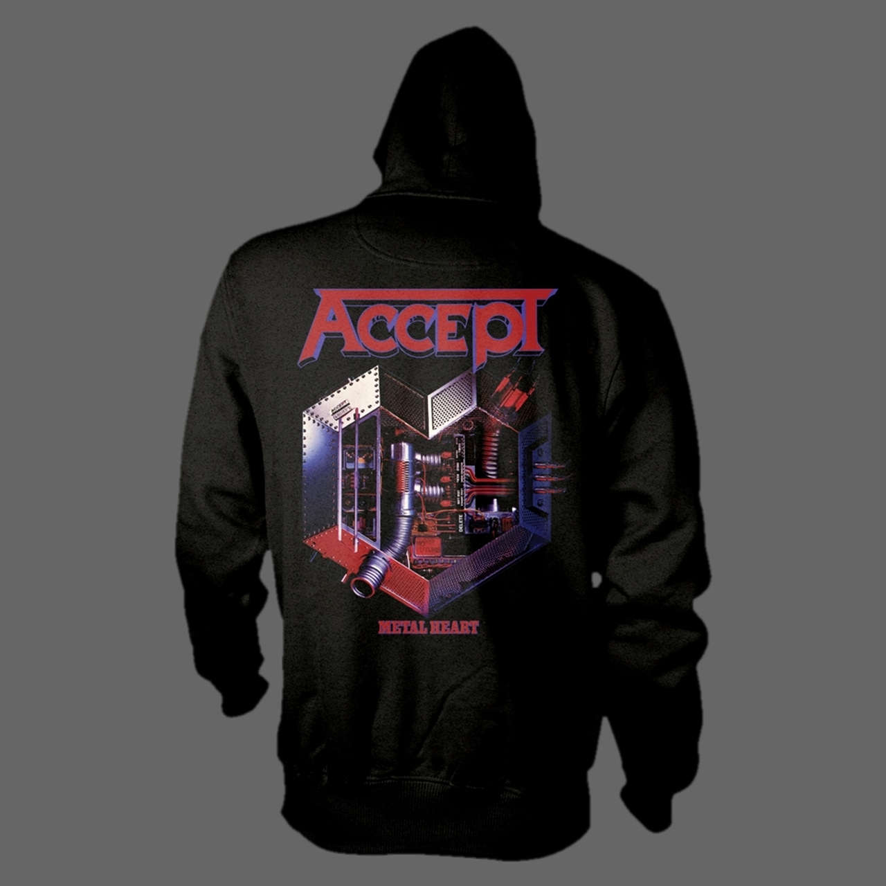 Accept - Metal Heart (Black) (Full Zip Hoodie)