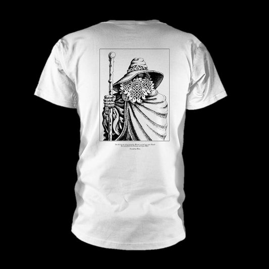 Burzum - Logo & Algiz (White) (T-Shirt)