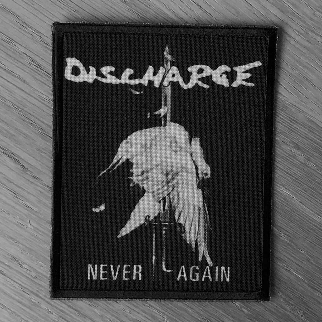 Discharge - Never Again (New) (Printed Patch) | Todestrieb