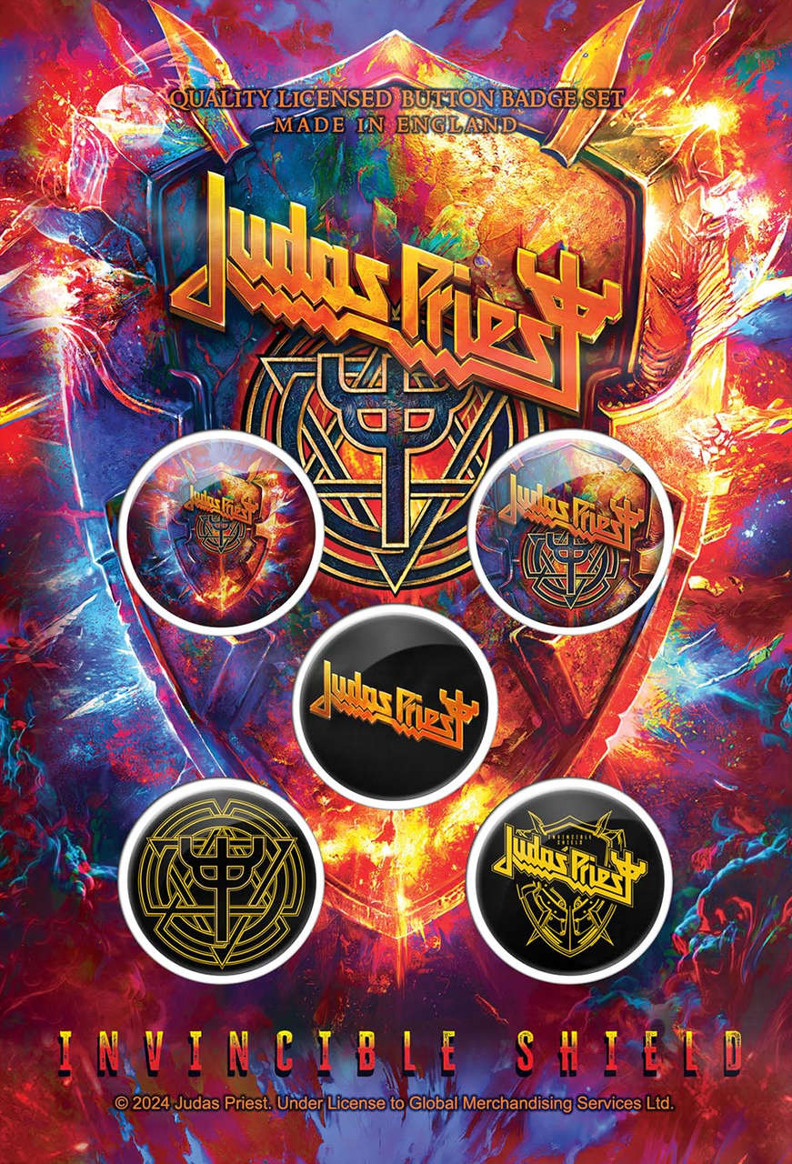 Judas Priest - Invincible Shield (Badge Pack)
