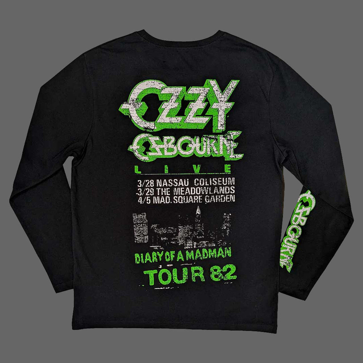 Ozzy Osbourne - Diary of a Madman (Tour 82 New York) (Long Sleeve T-Shirt)