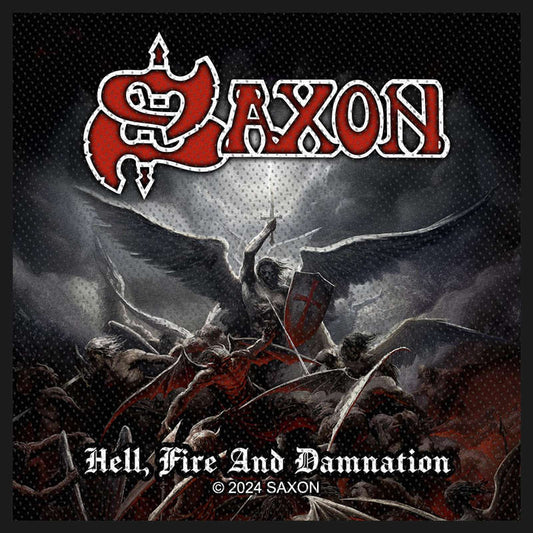 Saxon - Hell, Fire and Damnation (Woven Patch)