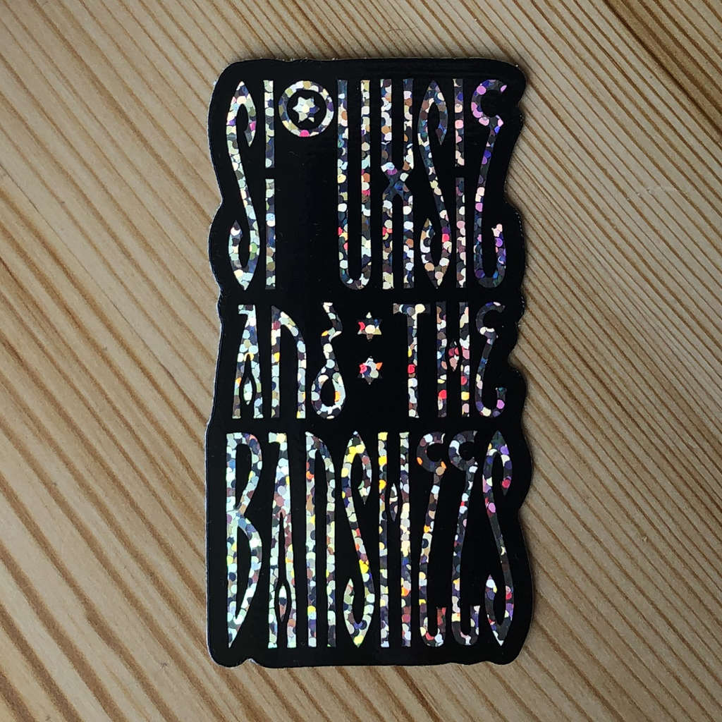 Siouxsie and the Banshees - Logo (Glitter) (Sticker)
