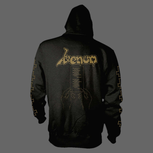 Venom - At War with Satan (Old Logo) (Gold) (Full Zip Hoodie)