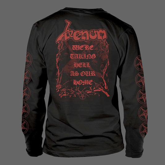 Venom - Welcome to Hell (Old Logo) (Red) (Long Sleeve T-Shirt)