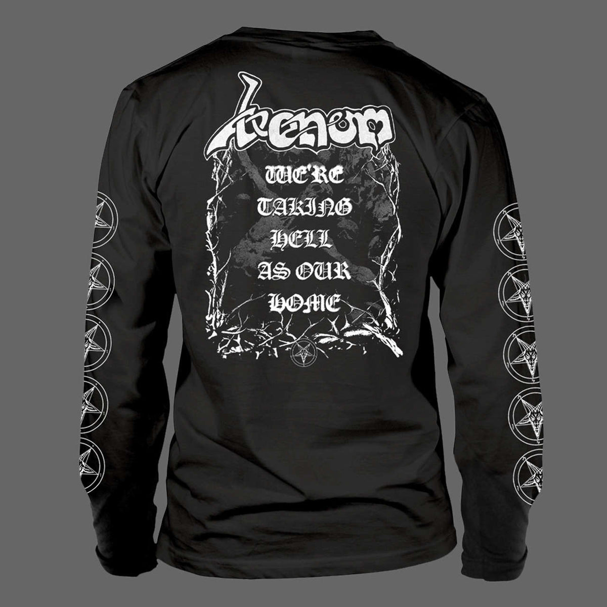 Venom - Welcome to Hell (Old Logo) (White) (Long Sleeve T-Shirt)