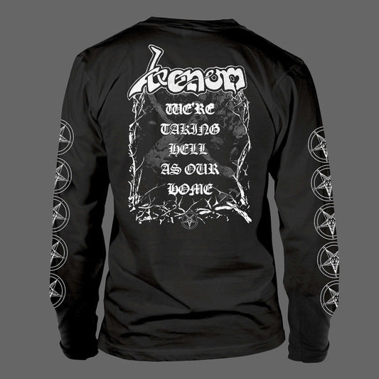 Venom - Welcome to Hell (Old Logo) (White) (Long Sleeve T-Shirt)