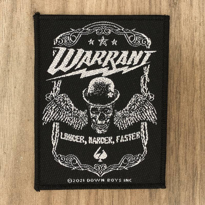 Warrant - Louder Harder Faster (Woven Patch)
