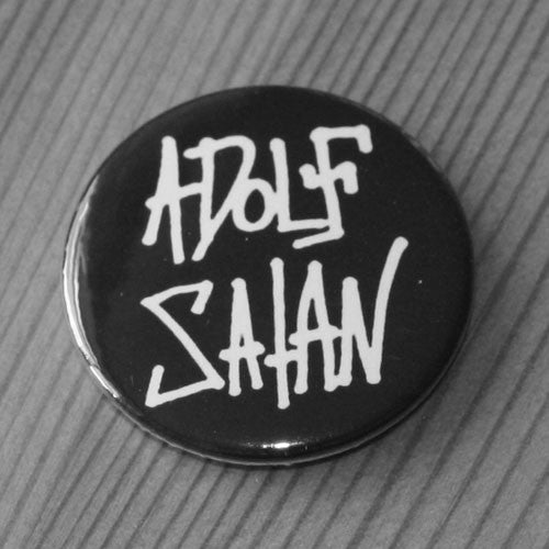 Adolf Satan - White Logo (Badge)
