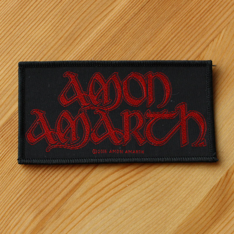 Amon Amarth Red Logo Woven Patch Todestrieb