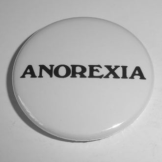 Anorexia - Black Logo (Badge)