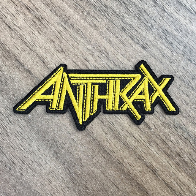 Anthrax - Yellow Logo (Cutout) (Embroidered Patch)