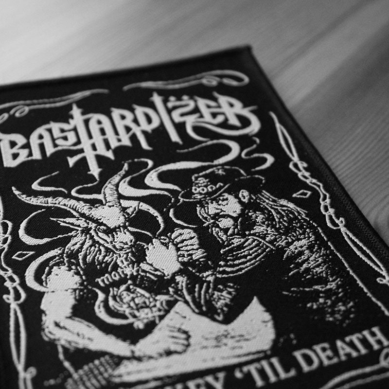 Bastardizer Whiskey til Death (Woven Patch) Todestrieb