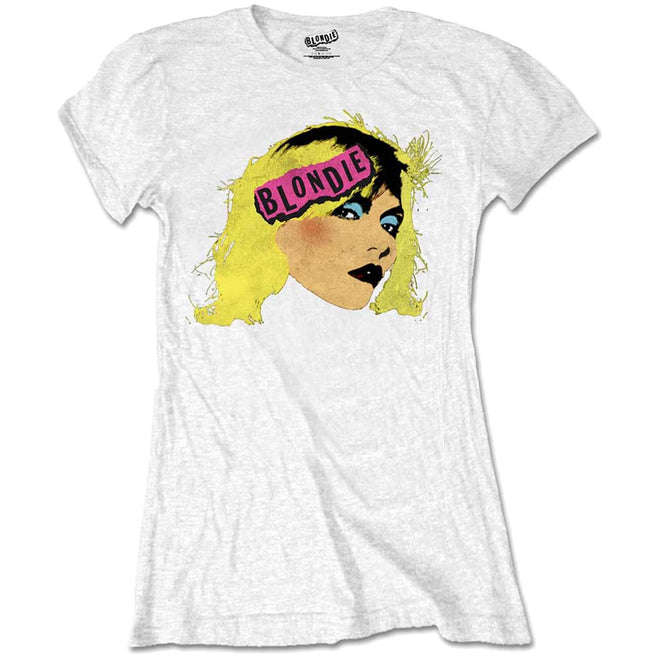Blondie - Pop Art (White) (Women's T-Shirt)