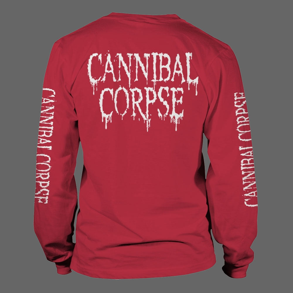 Cannibal Corpse - Pile of Skulls (Red) (Long Sleeve T-Shirt