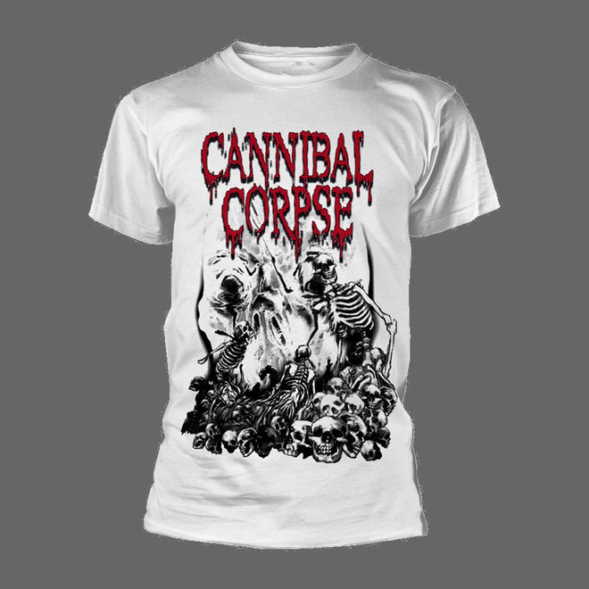 Cannibal Corpse - Pile of Skulls (White) (T-Shirt)
