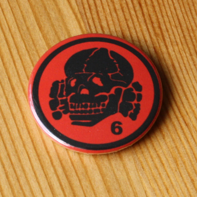 Death in June - Logo (Black on Red) (Badge)