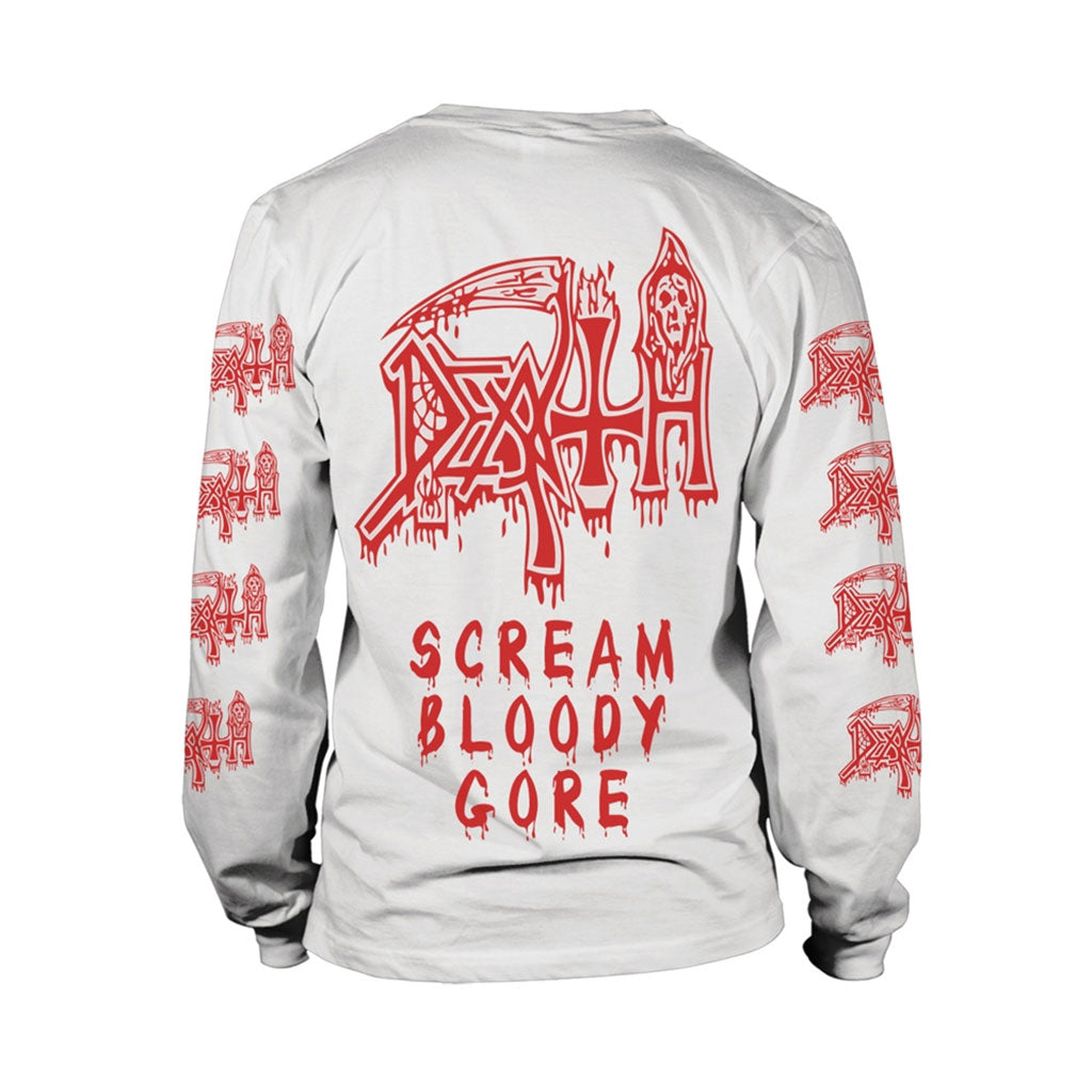 Death - Scream Bloody Gore (Skull) (Long Sleeve T-Shirt)
