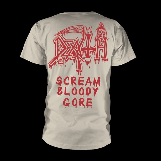 Death - Scream Bloody Gore (Vintage White) (T-Shirt)