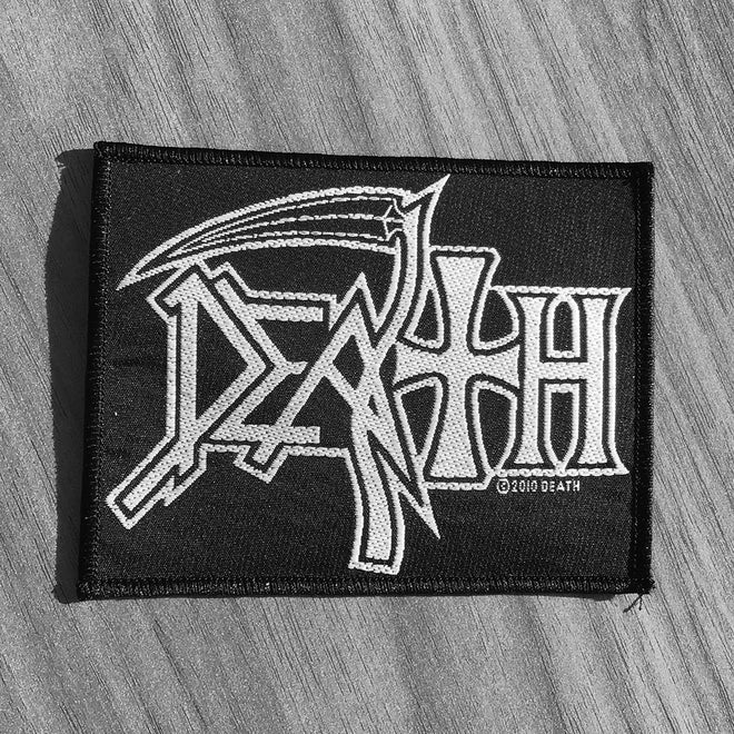 Death - White Logo (Woven Patch)
