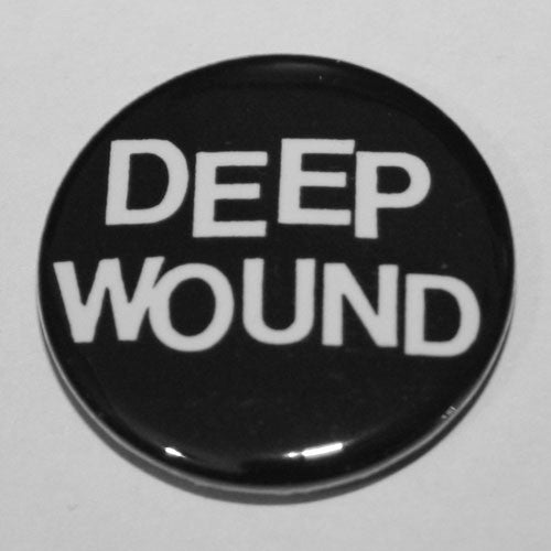 Deep Wound - White Logo (Badge)