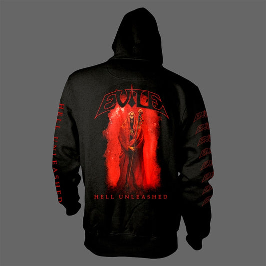 Evile - Hell Unleashed (Black) (Full Zip Hoodie)