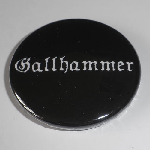 Gallhammer - White Logo (Badge)