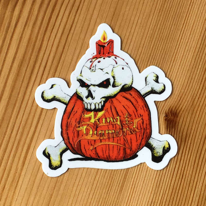 King Diamond - Pumpkin Skull & Crossbones (Sticker)