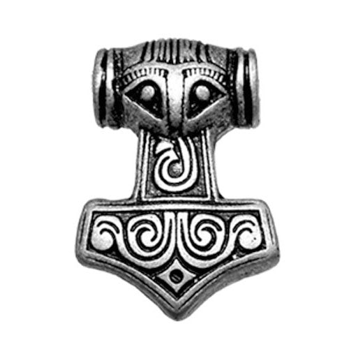 Malmer des Thor (Thor's Hammer) (Antique Silver) (Pendant)