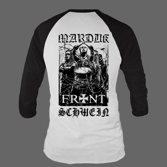 Marduk - Frontschwein (White) (3/4 Sleeve T-Shirt)