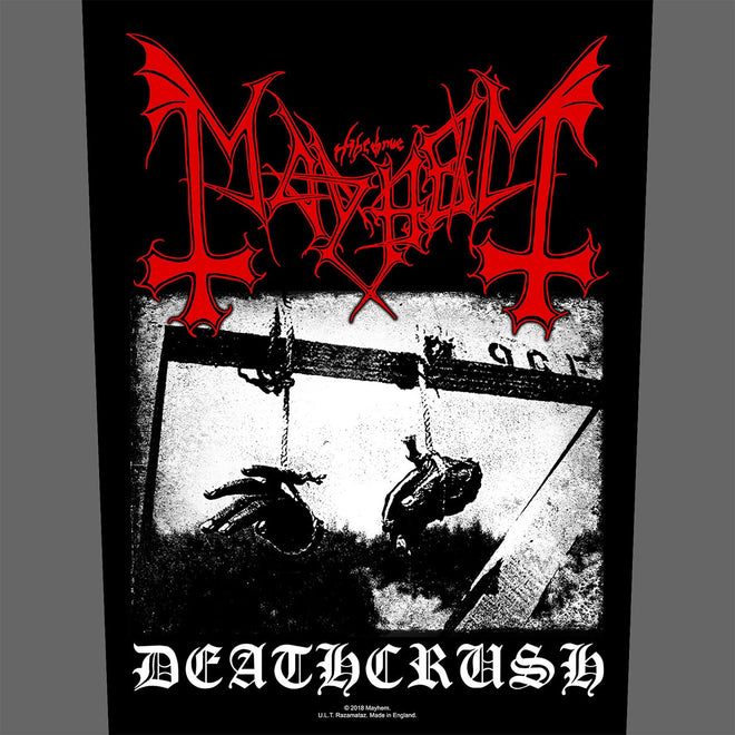 Mayhem - Deathcrush (Black) (Backpatch)