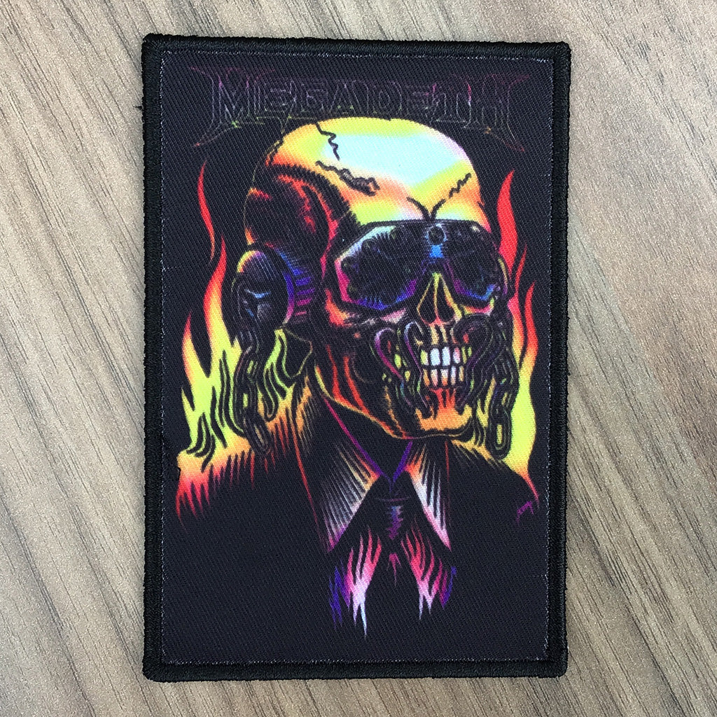 Megadeth - Flaming Vic (Woven Patch)