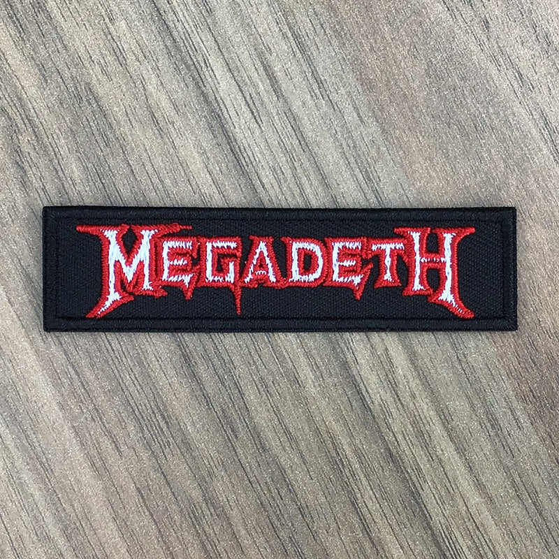 Megadeth - White & Red Logo (Embroidered Patch)