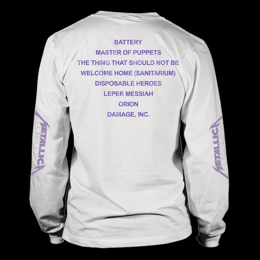 Metallica - Master of Puppets (White) (Long Sleeve T-Shirt)