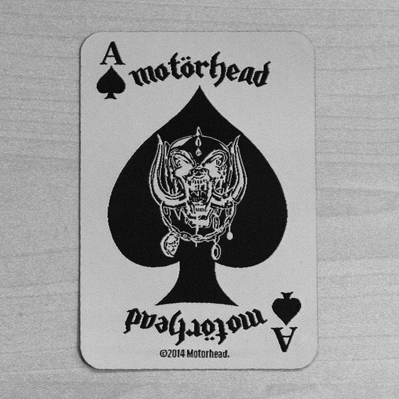 Motorhead - Ace of Spades Playing Card (Woven Patch)
