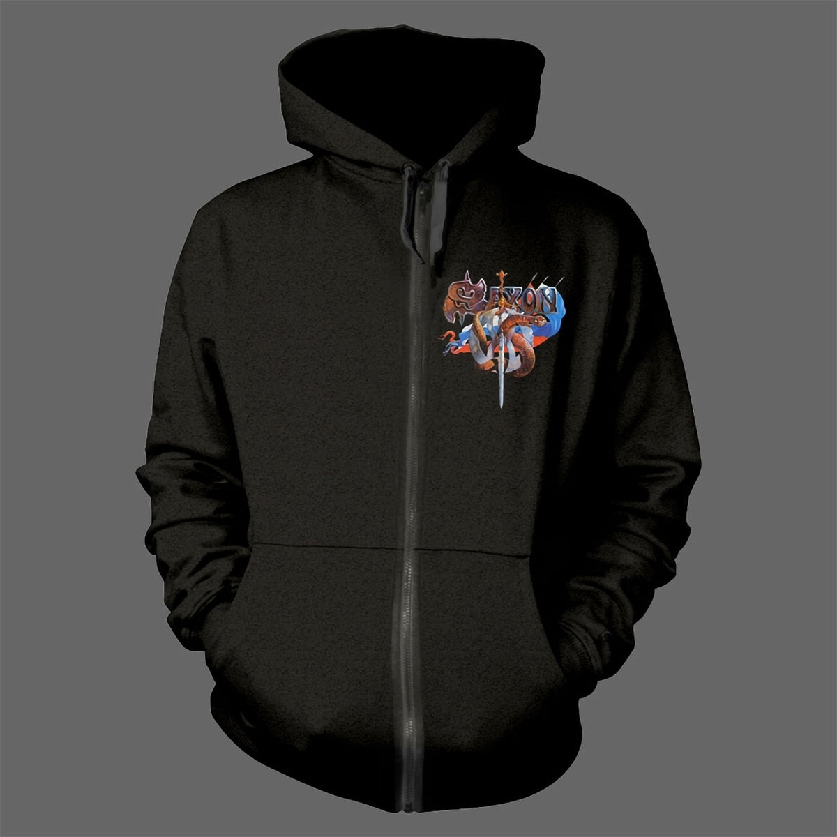 Saxon - Crusader (Full Zip Hoodie)