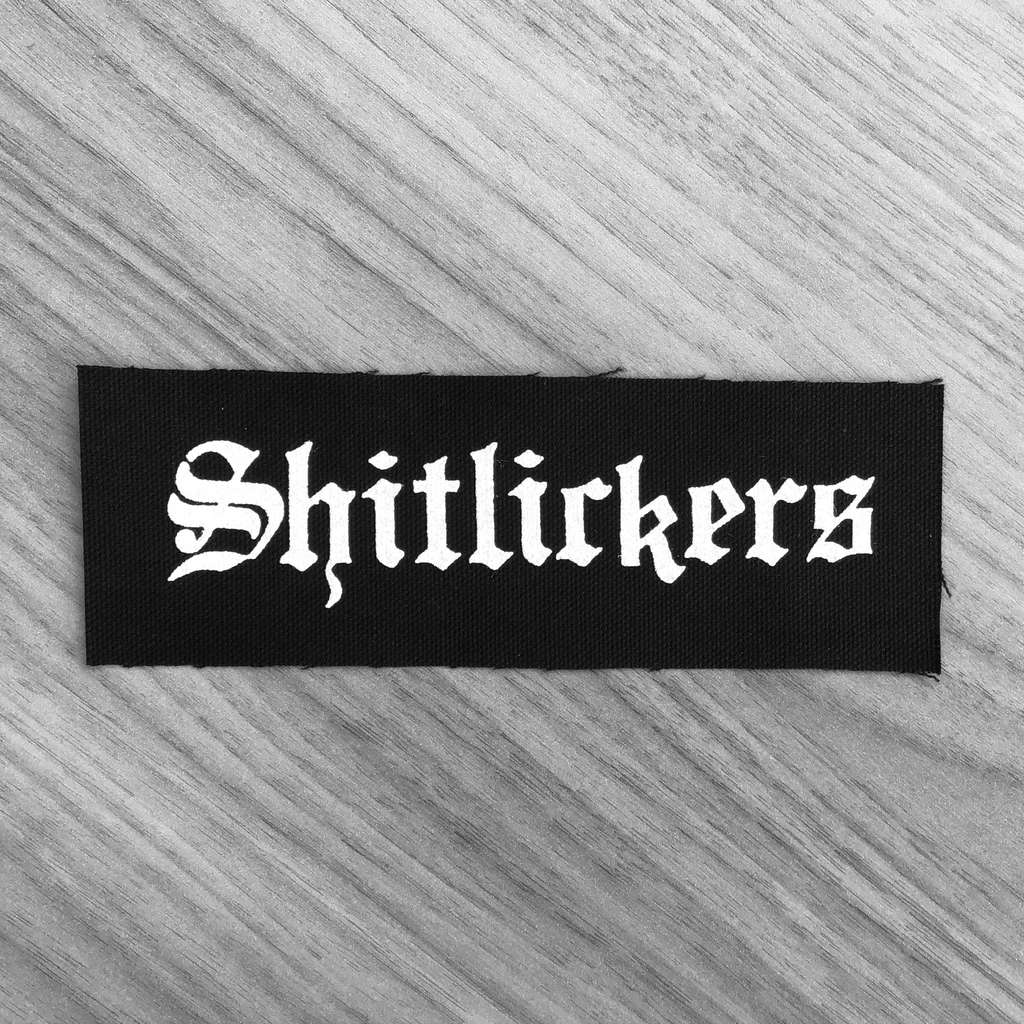 Shitlickers - White Logo (Printed Patch)