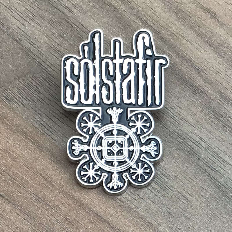SOLSTAFIR Logo Patch / Aufnäher – 10 X 7 Cm – Gestickt, Fransenfester Rand
