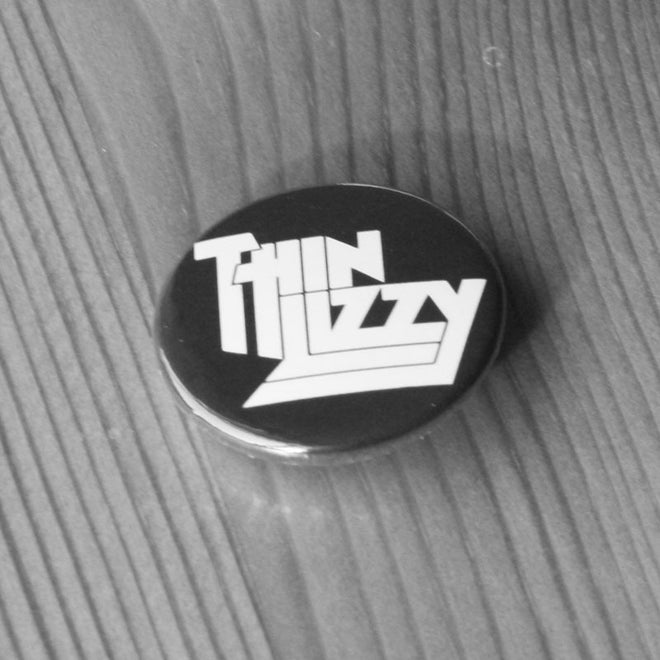 Thin Lizzy - White Logo (Badge)