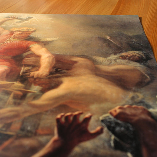 Thor's Fight with the Giants (Poster)