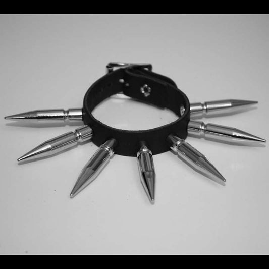 1 Row Large Spike Leather (Wristband)