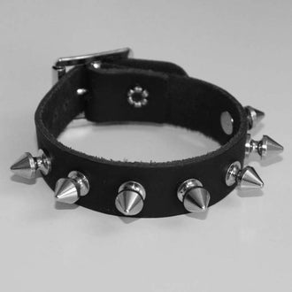 1 Row Spike Leather (Wristband)
