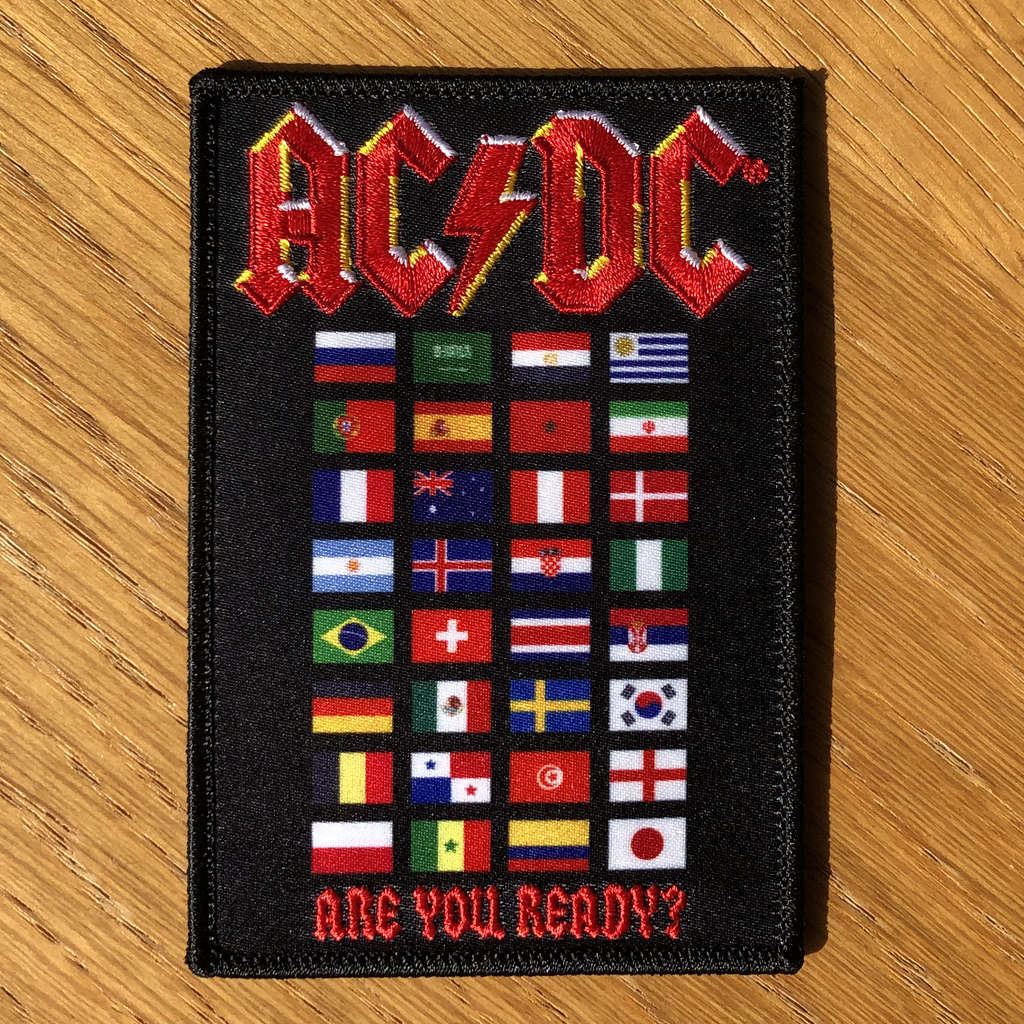 AC/DC - Are You Ready (World Flags) (Embroidered Patch)