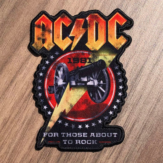 AC/DC - For Those About to Rock (1981 Cutout) (Printed Patch)