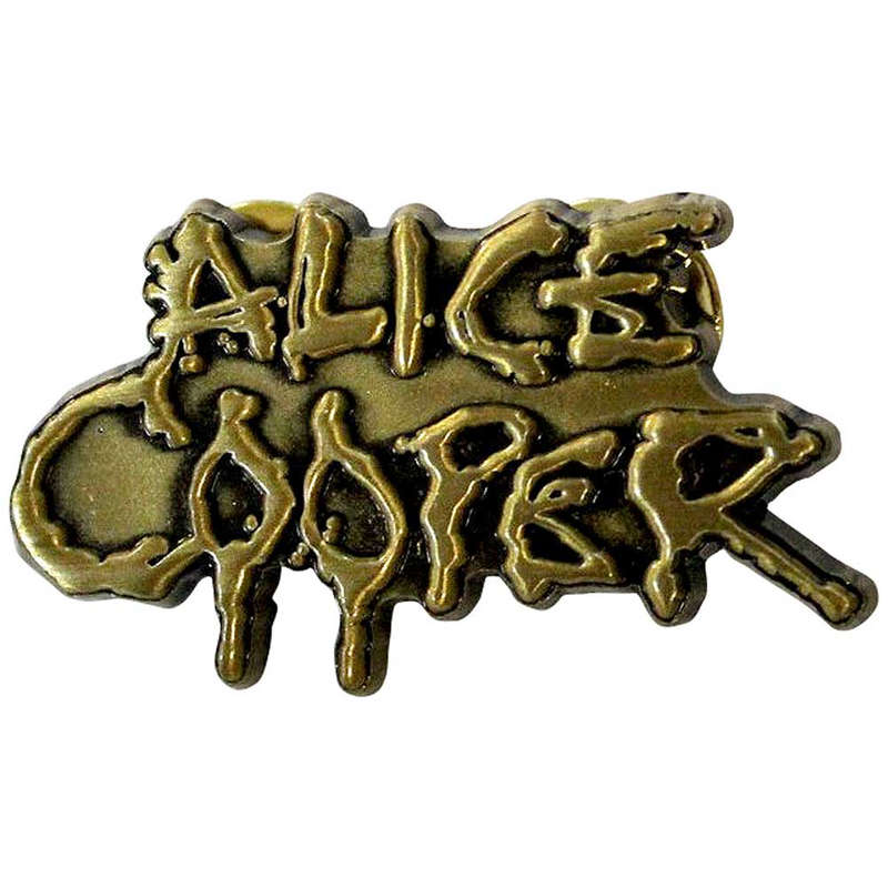 Alice Cooper - Gold Logo (Metal Pin)