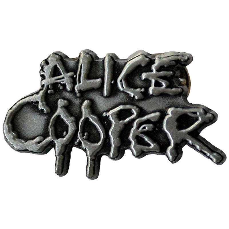 Alice Cooper - Silver Logo (Metal Pin)