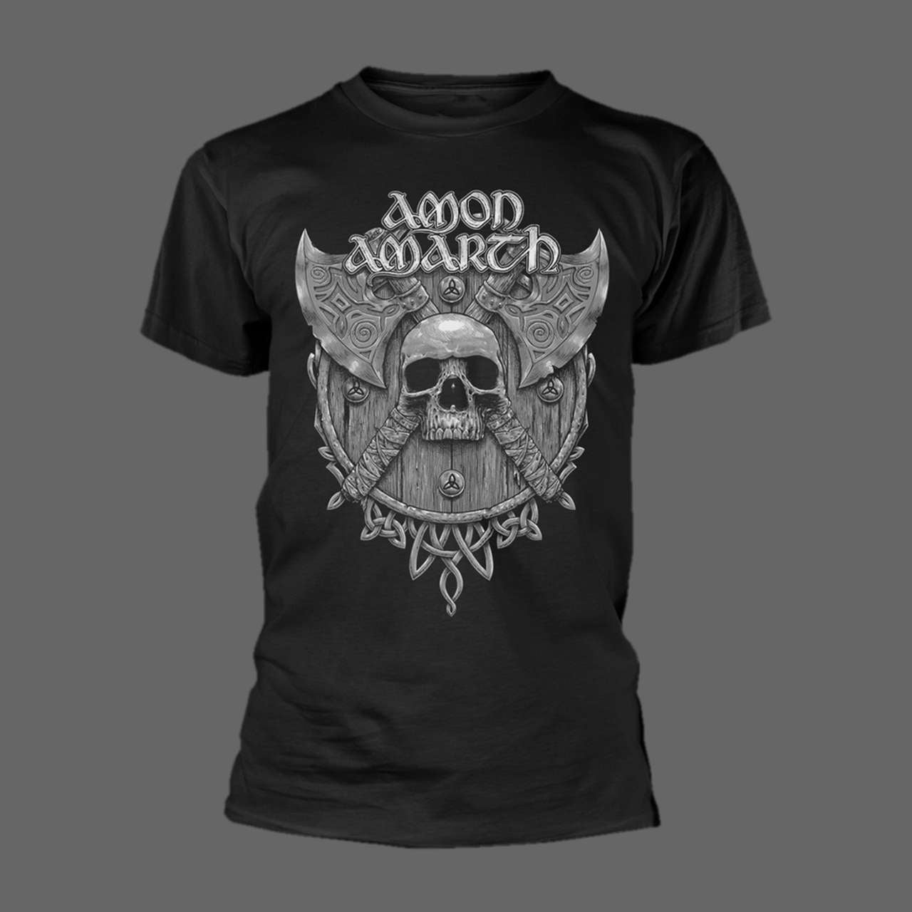Amon Amarth - Grey Skull (Fitted) (T-Shirt)