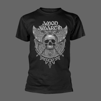 Amon Amarth - Grey Skull (Fitted) (T-Shirt)