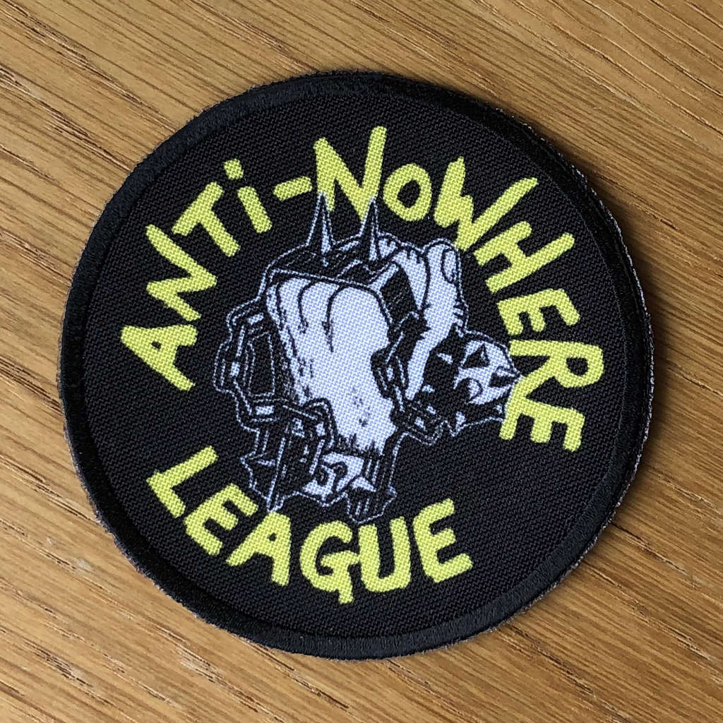 Anti-Nowhere League - Yellow Logo (Circle) (Printed Patch)